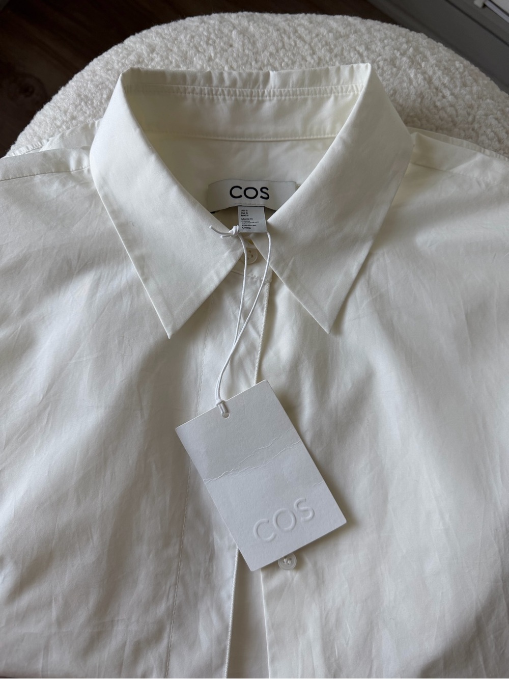 COS White Tailored Cotton Shirt - Picture 6 of 11